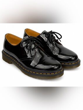 Dr. Martens 1461 Black Patent Leather Oxford Shoes Size 10 EU 42 Like New